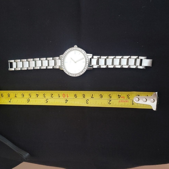 M&c Silver Tone Rhinestone Watch - Picture 5 of 5